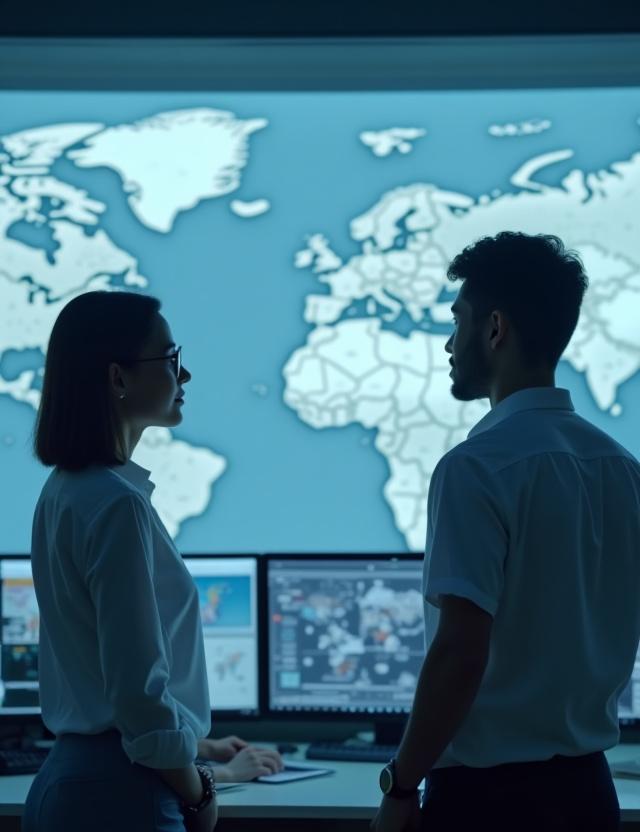 Logistics professional discussing strategy with an e-commerce giant